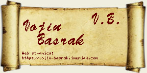 Vojin Basrak vizit kartica